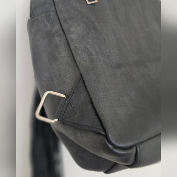 Steve Madden Black PVC Backpack - Picture 8 of 8